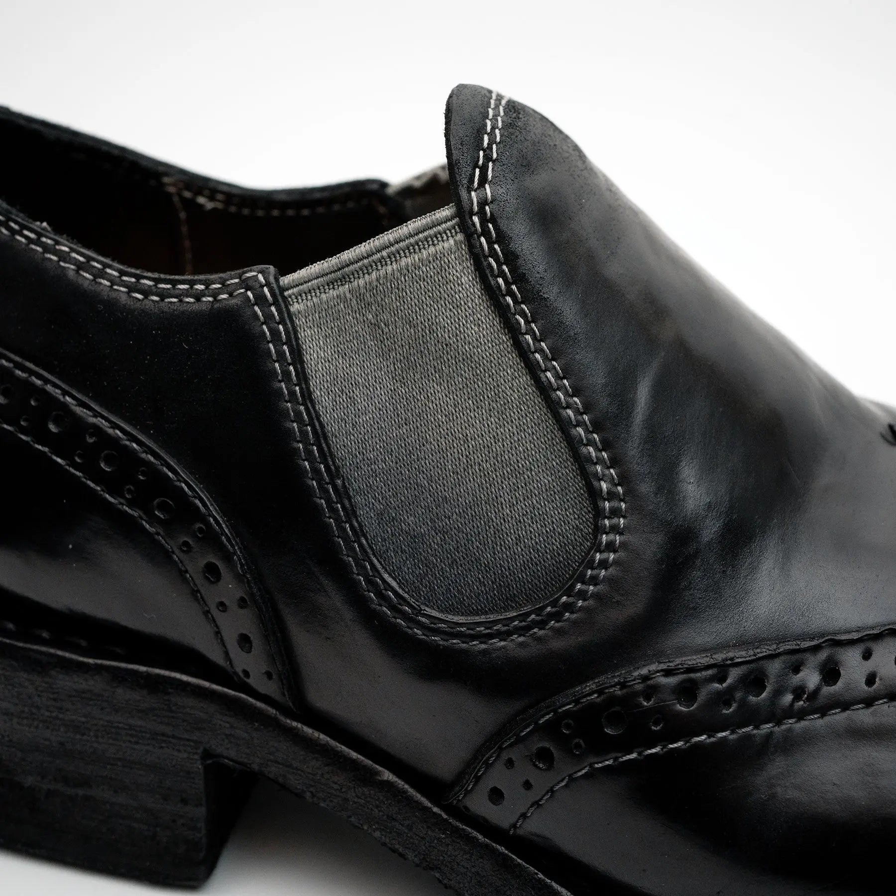 Black Horsehide Slip-On Loafers