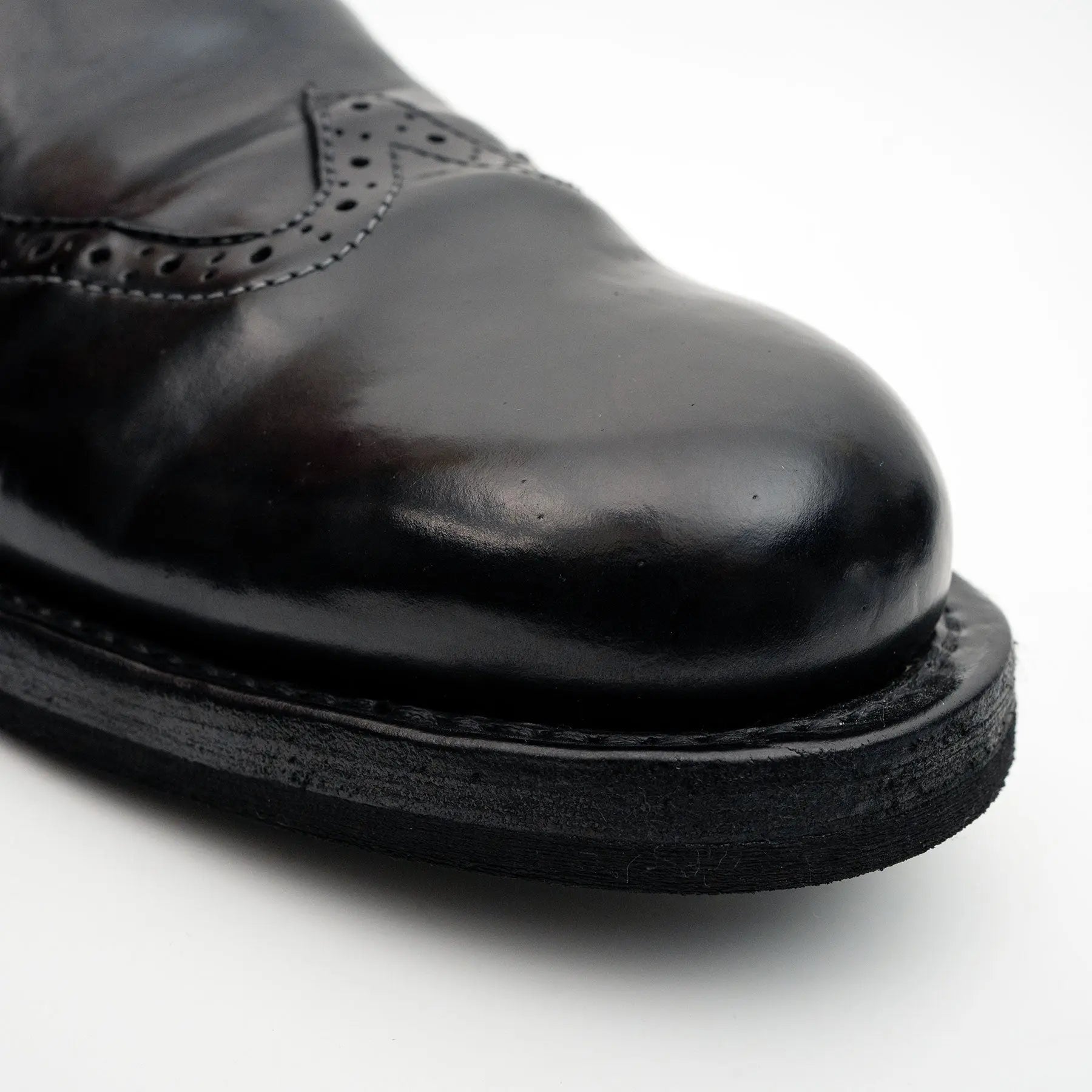 Black Horsehide Slip-On Loafers