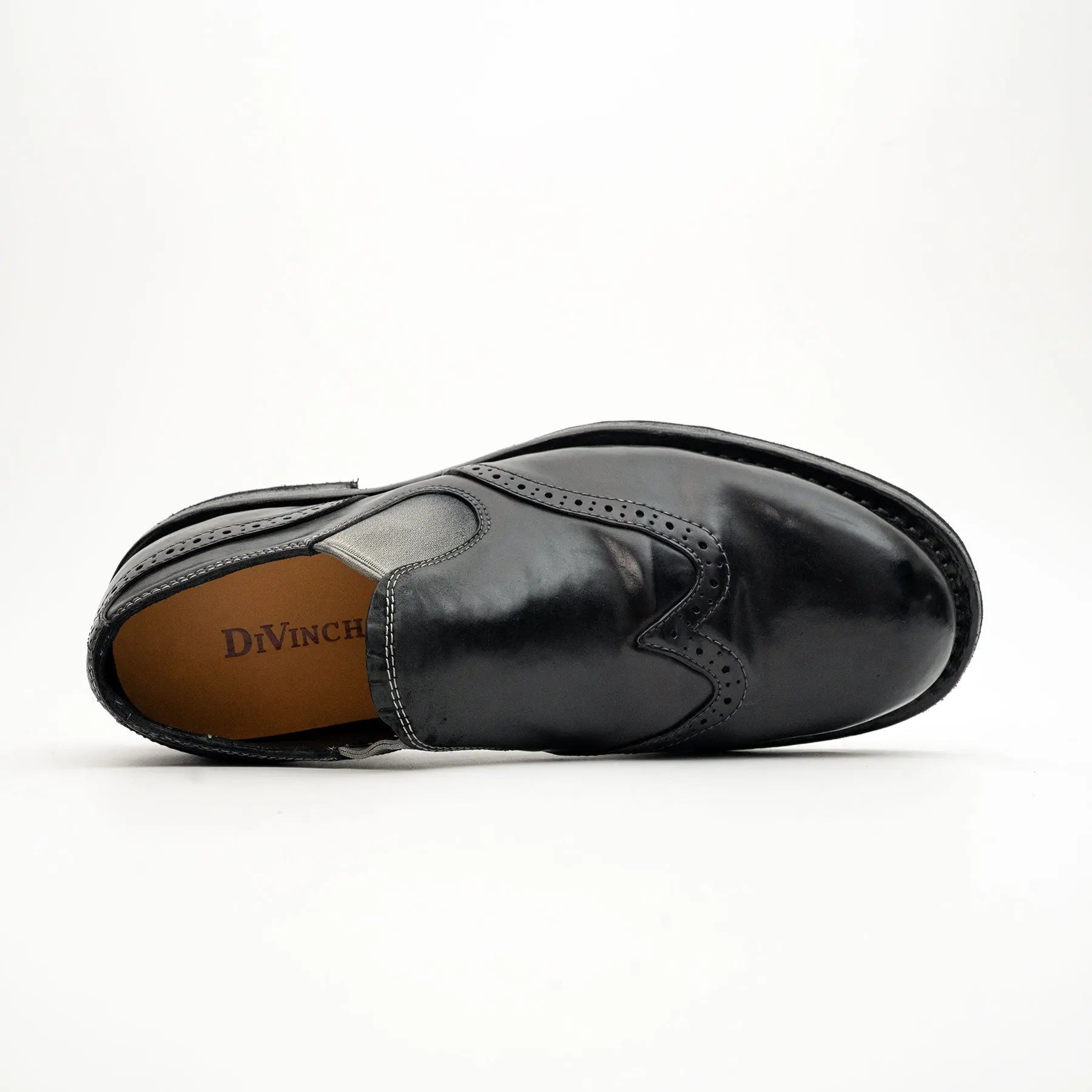 Black Horsehide Slip-On Loafers