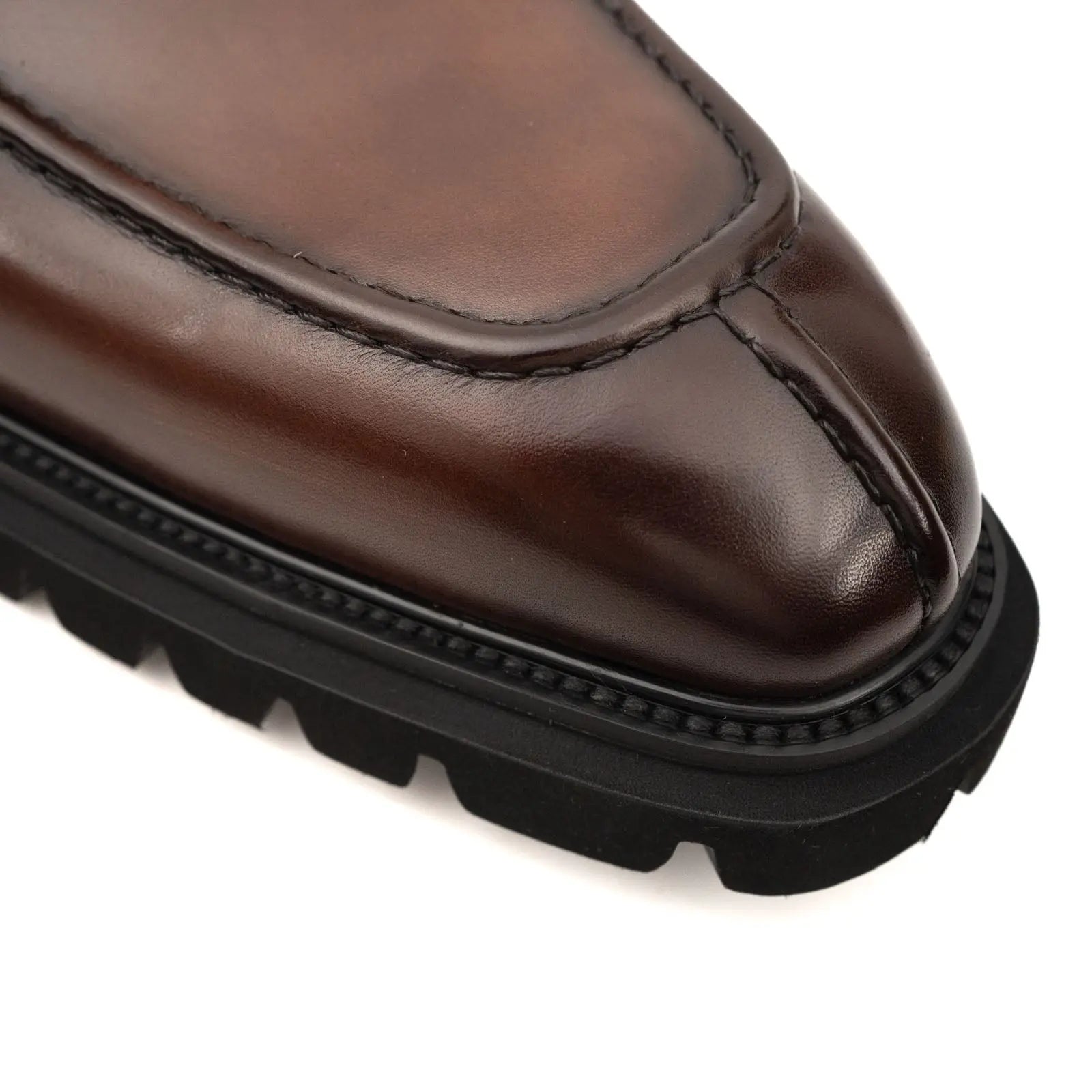 Brown Double Monk Strap Boots with Foam Sole