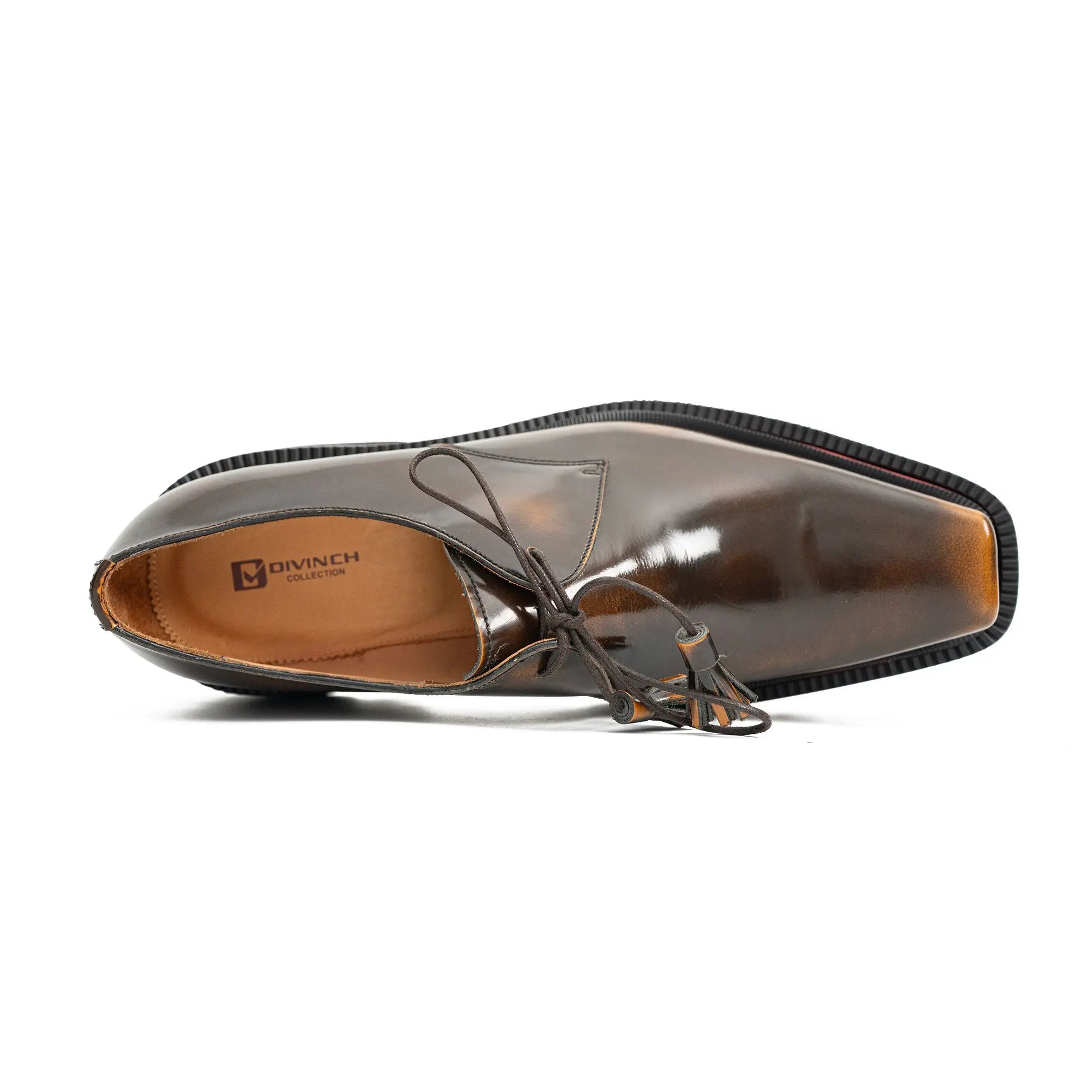 Burnished Square-Toe Lug Derby