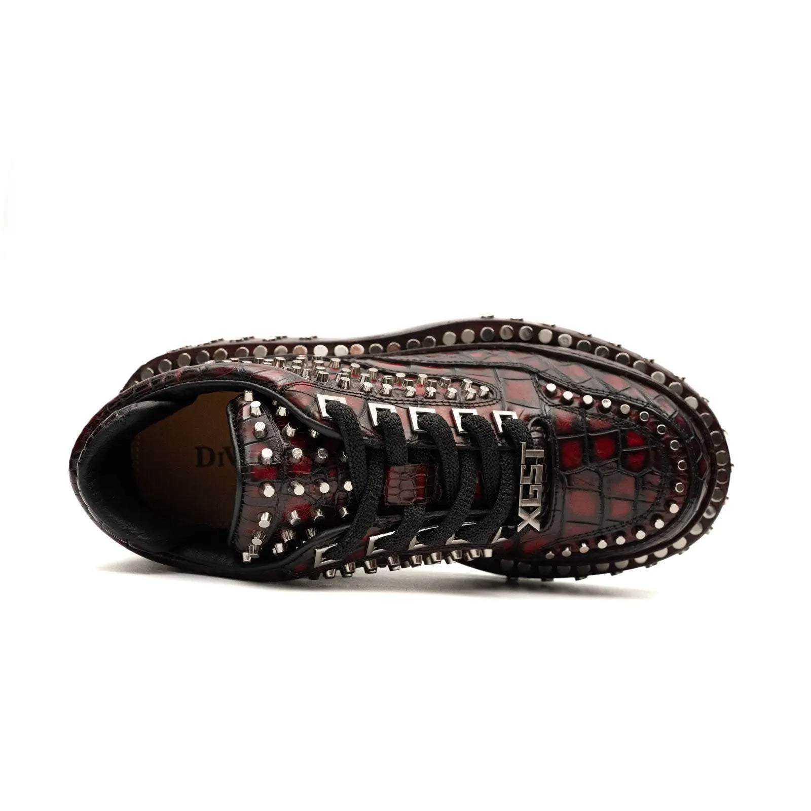 Studded Crocodile Luxury Sneaker