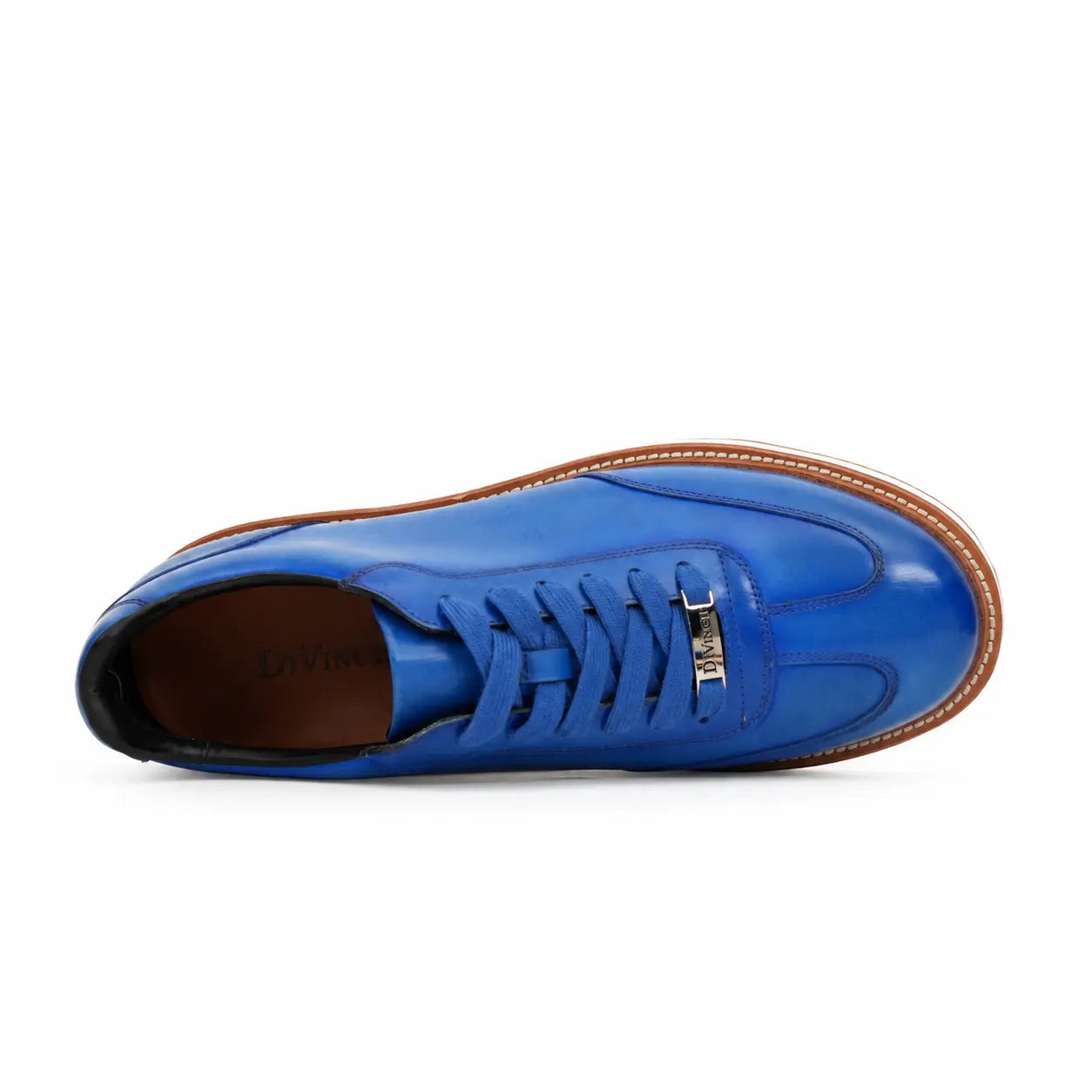 Burnished Cobalt Platform Derby Sneaker