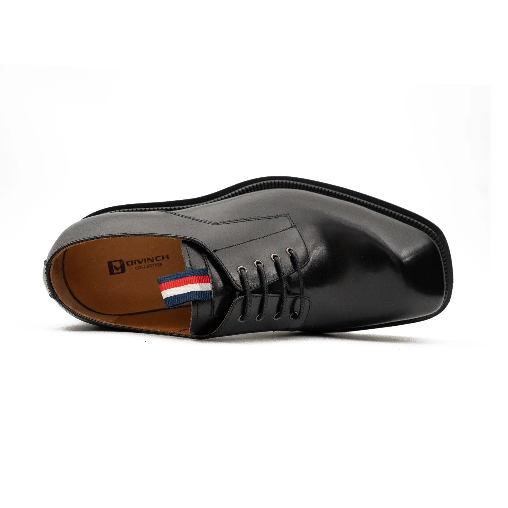 Black Derby with Tricolor Accent