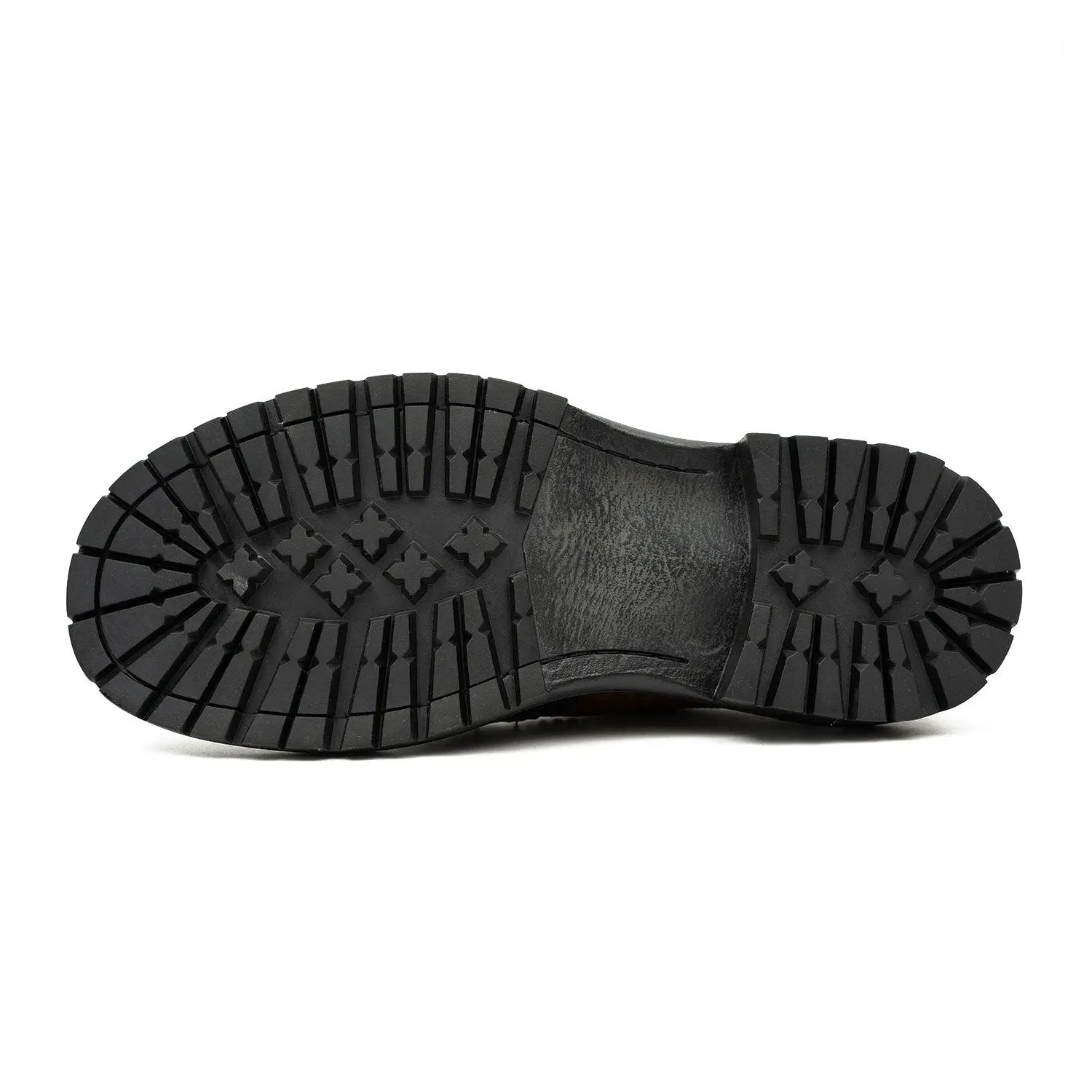 Croc-Embossed Lug Derby Shoes