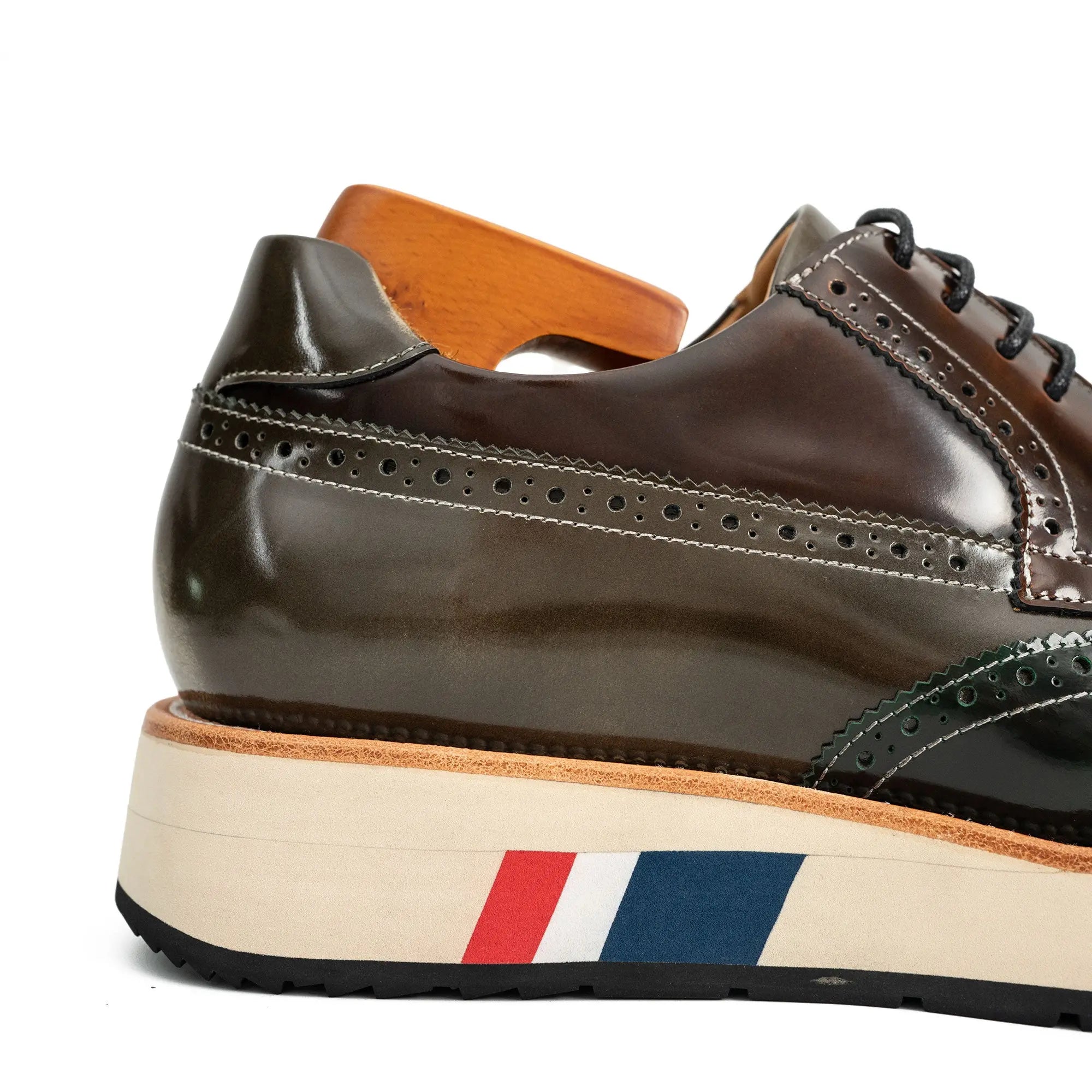 Antique Platform Wingtip Derby