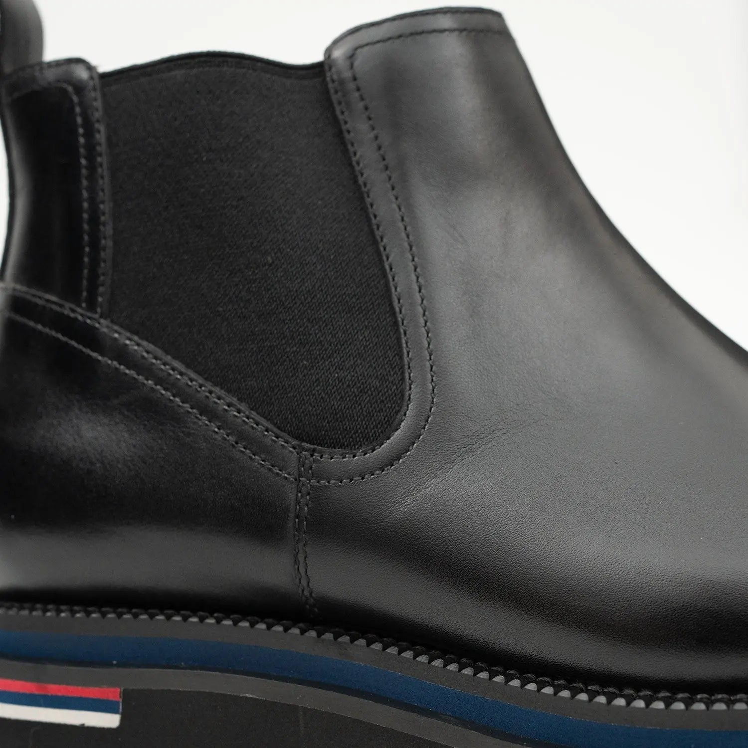 Black Lug Sole Chelsea Boots