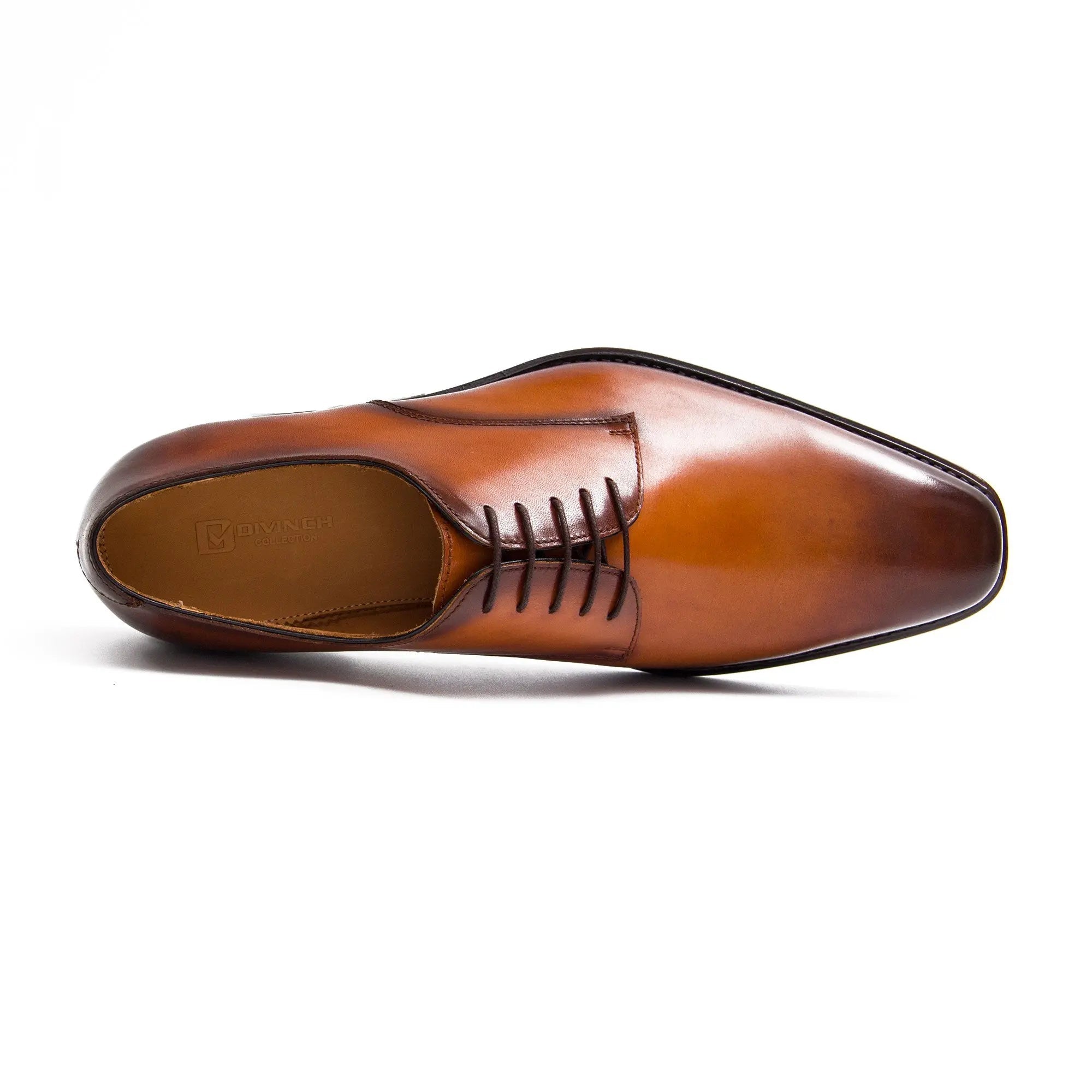 Cognac Wholecut Derby Shoe