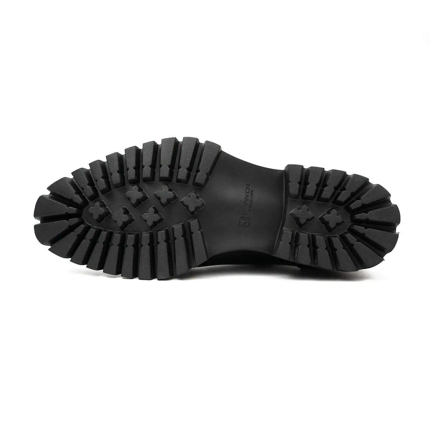 Black Lug Sole Apron Derby