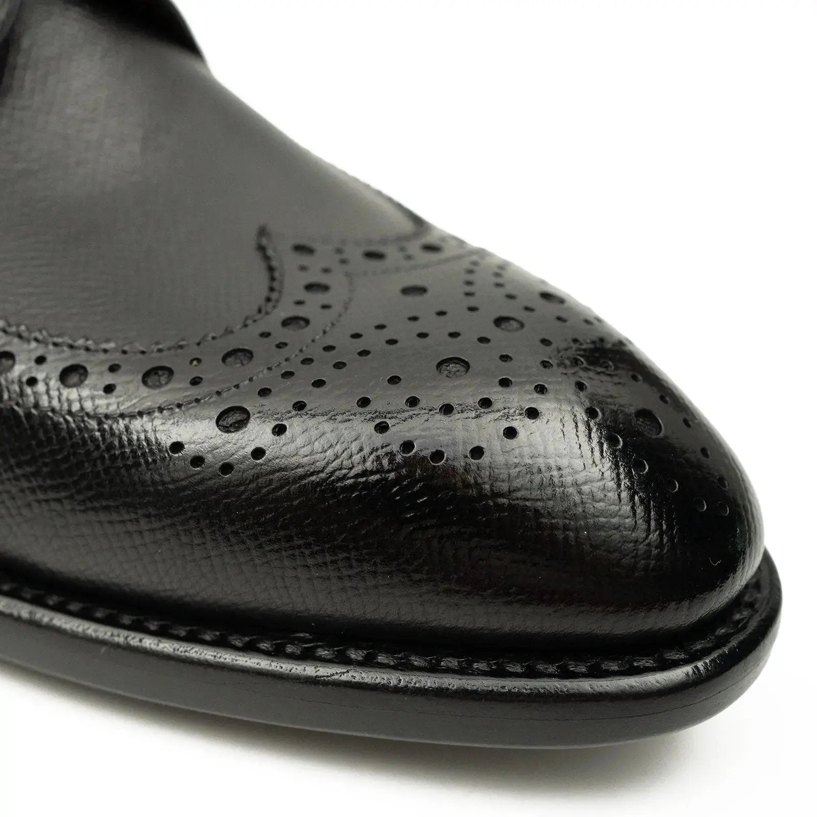 Black Grain Wingtip Derby