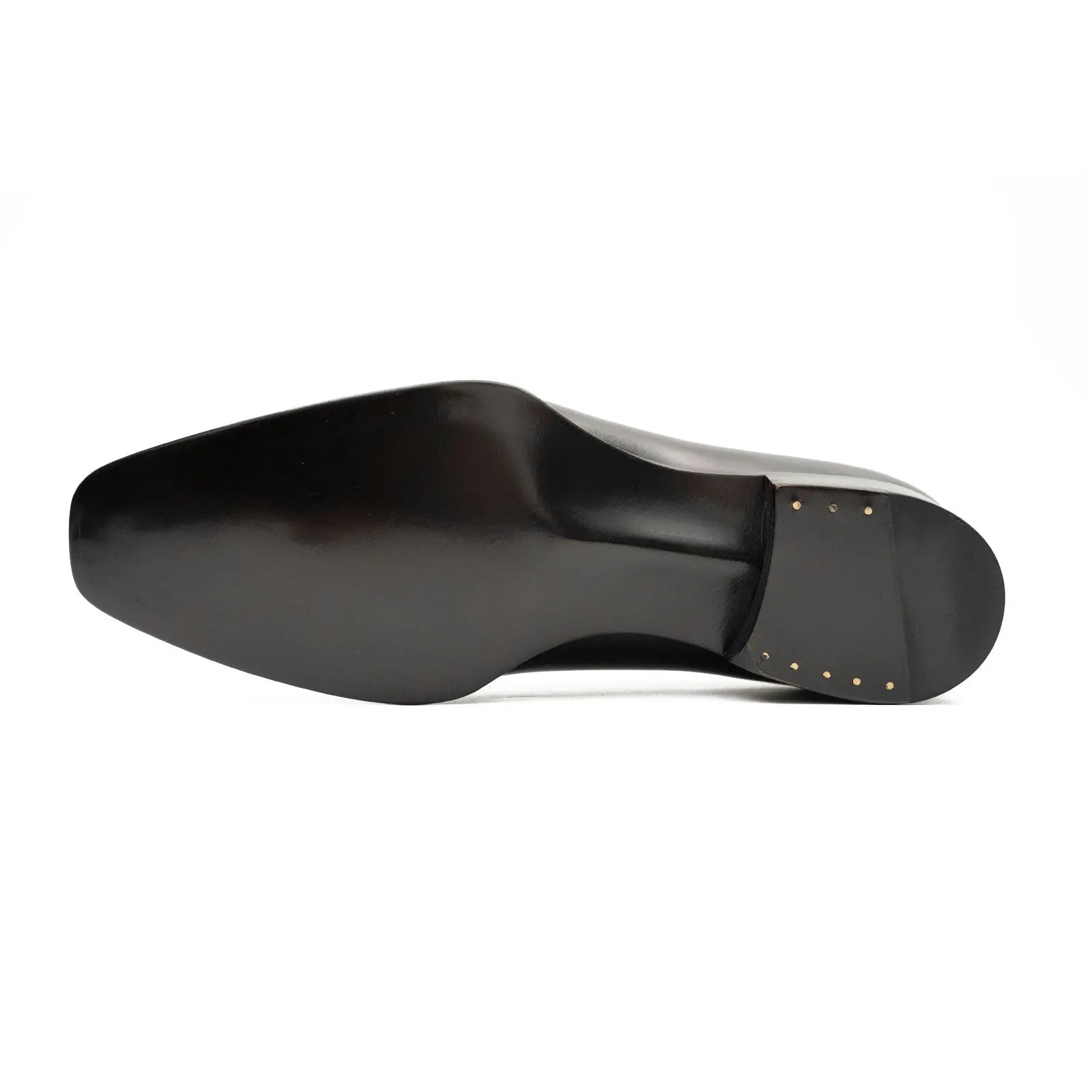 Black Apron-Toe Derby