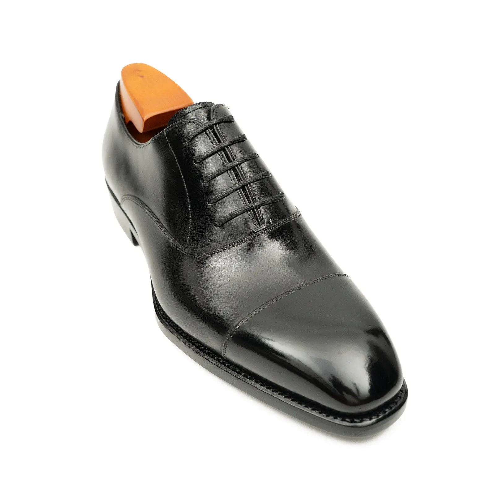 Dark Brown Cap-Toe Oxford