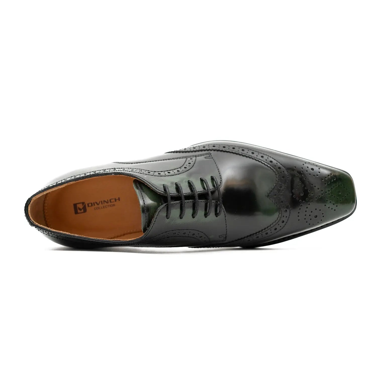 Dark Green Wingtip Derby