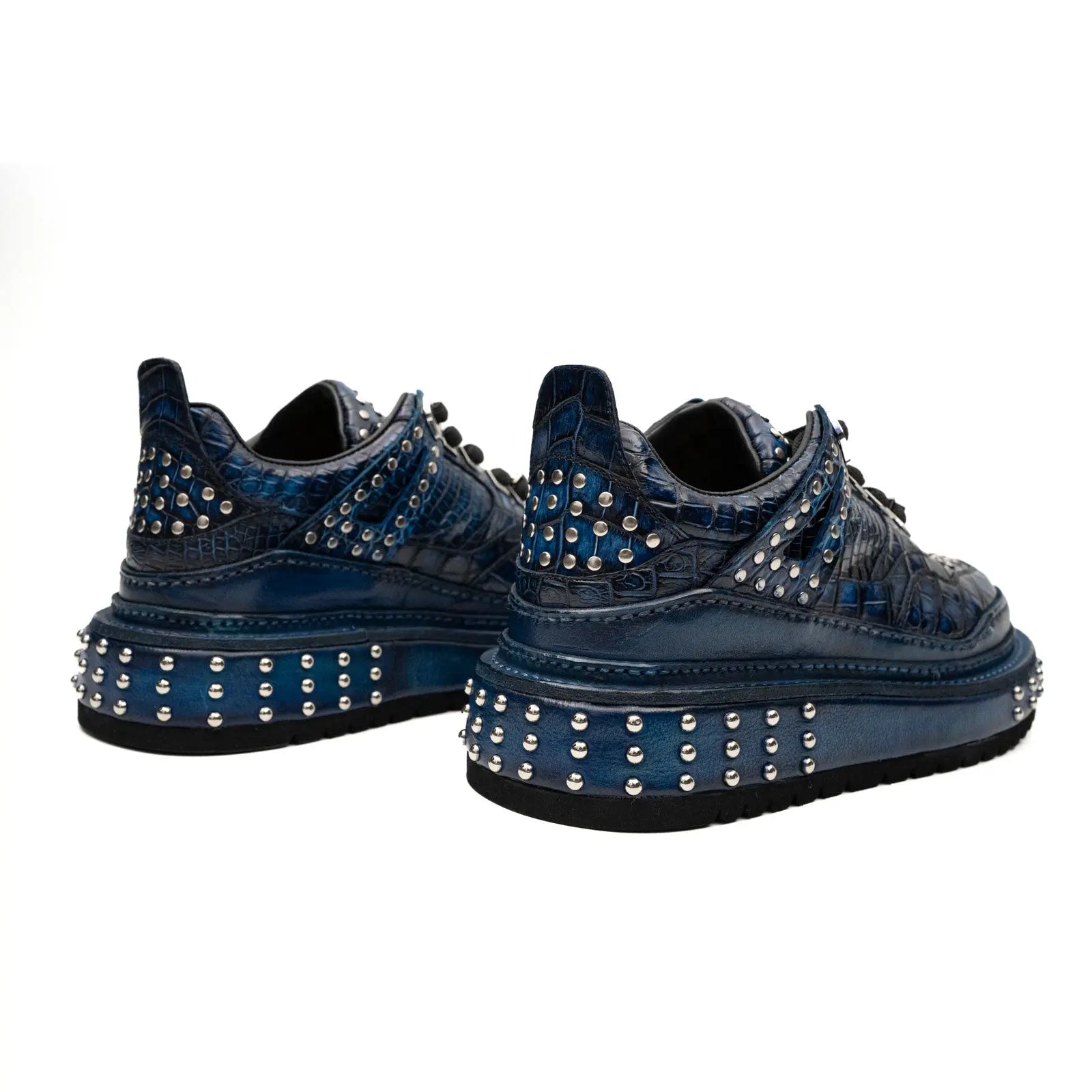 Midnight Croc Studded Platform Sneaker