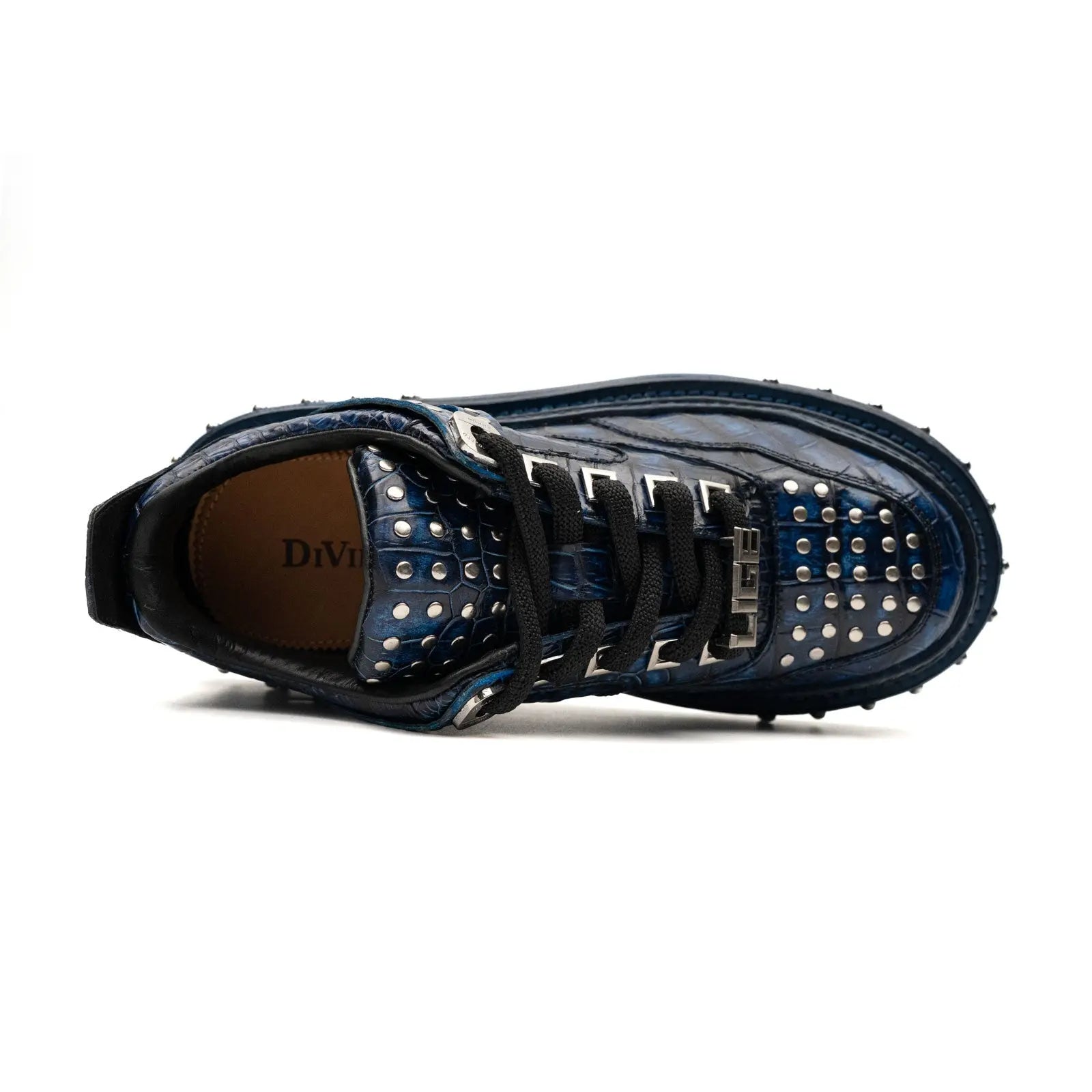Midnight Croc Studded Platform Sneaker