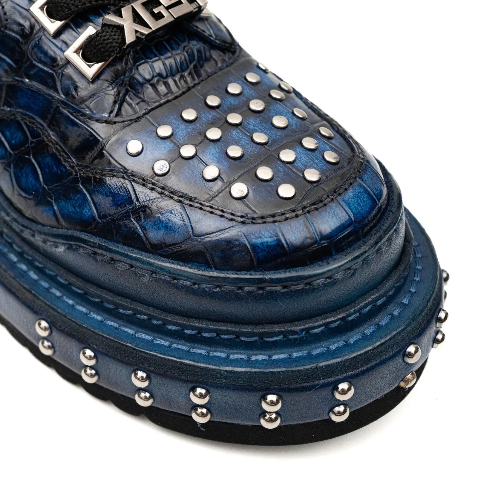 Midnight Croc Studded Platform Sneaker