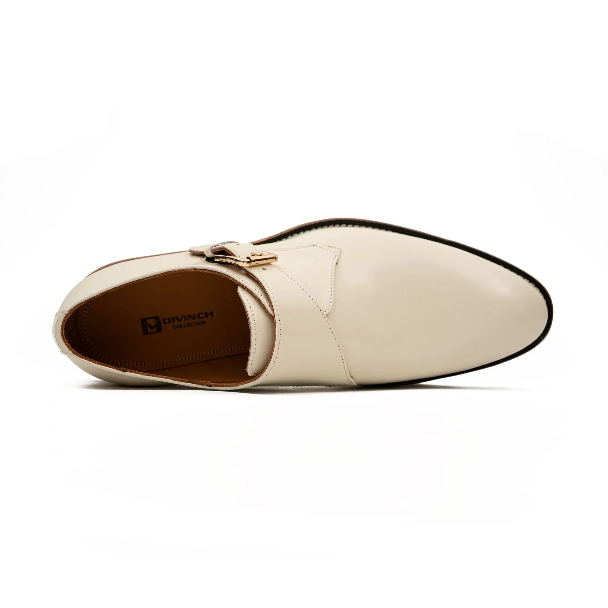 Ivory Monk Shoes with Lug Sole
