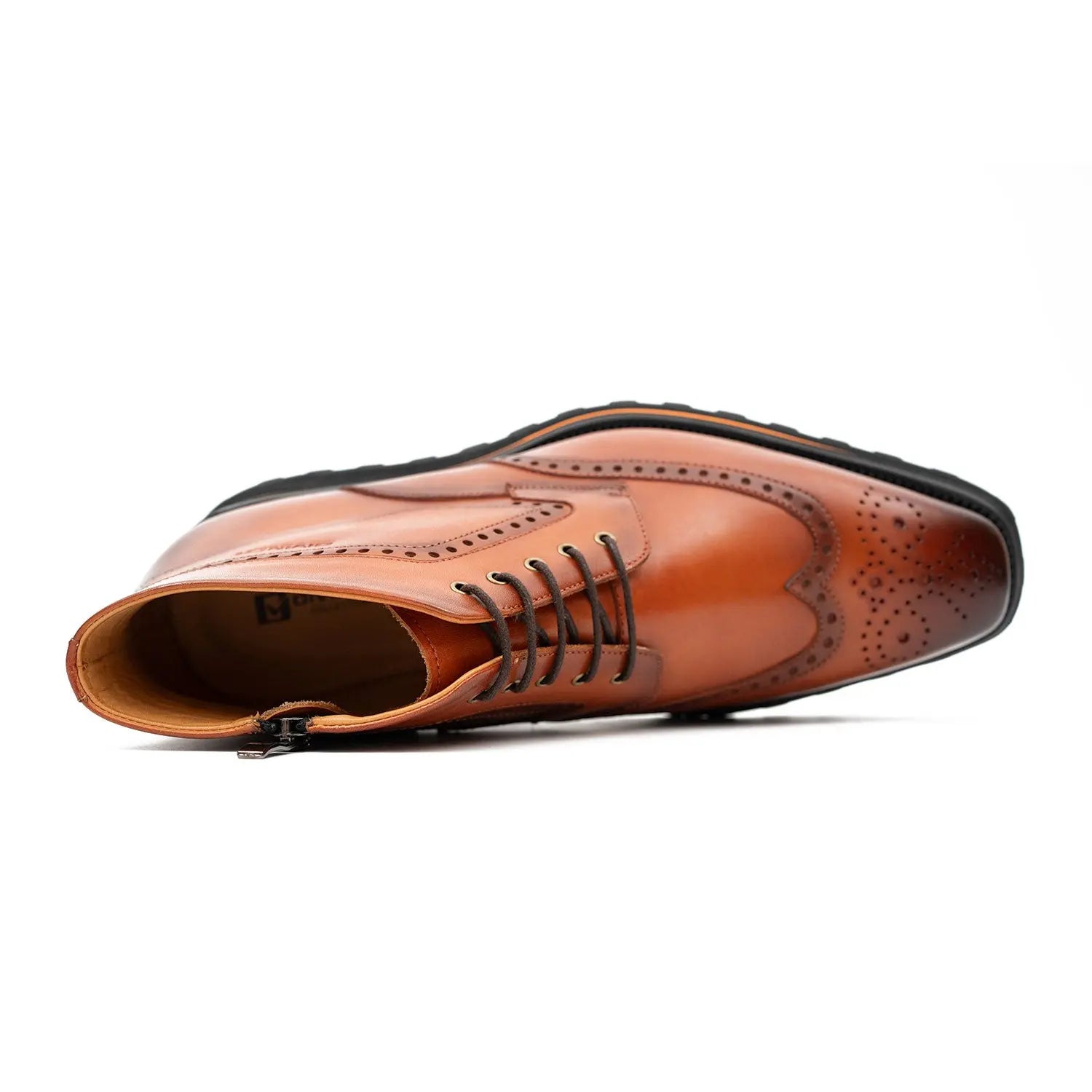 Walnut Wingtip Martin Boot