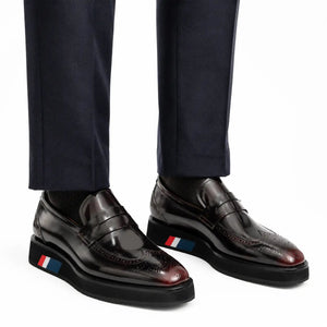 Dark Burgundy Penny Loafer with Foam Sole