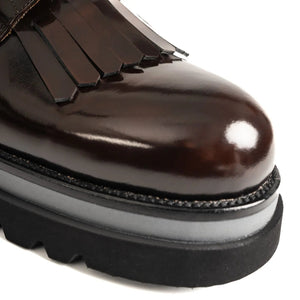 Dark Brown Kiltie Lug Derby