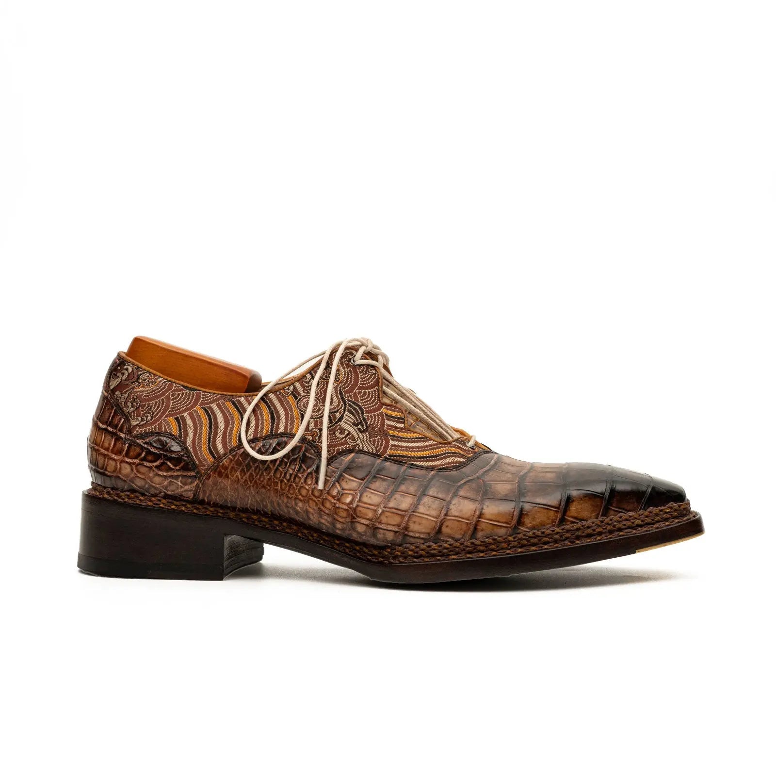 Croc & Jacquard Oxford