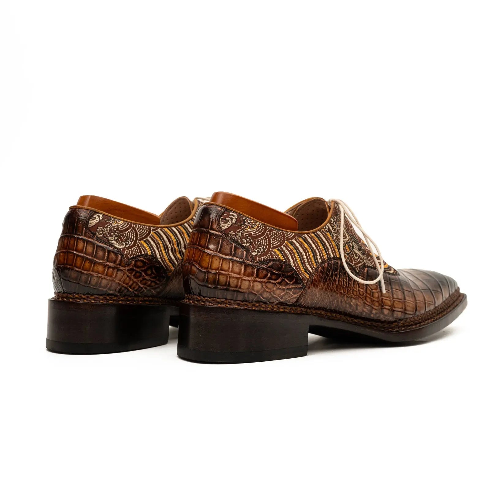 Croc & Jacquard Oxford