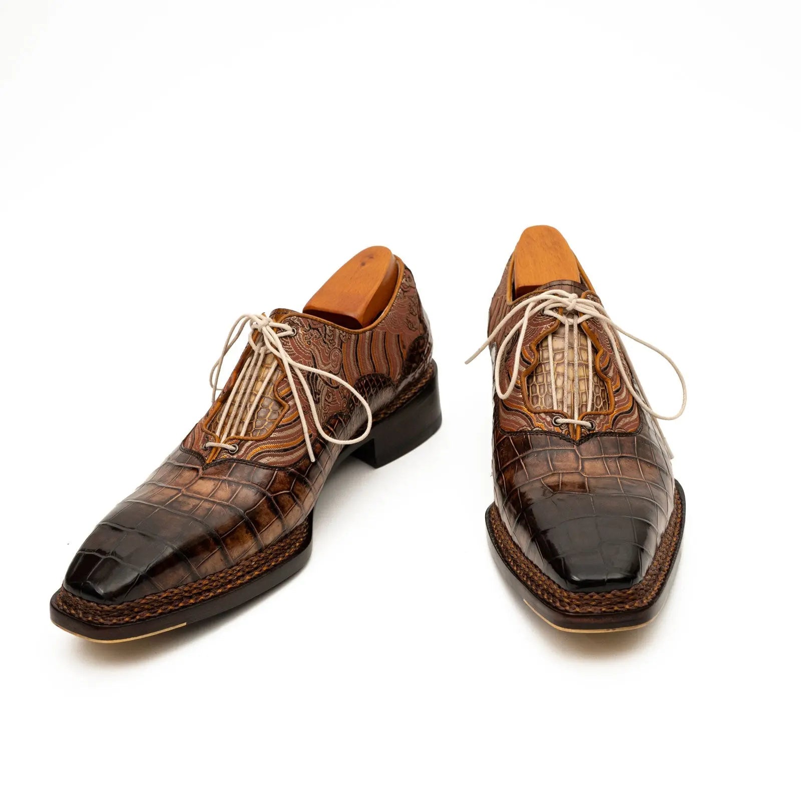 Croc & Jacquard Oxford