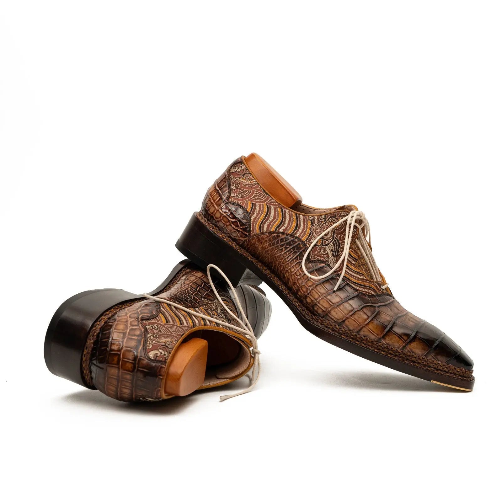 Croc & Jacquard Oxford