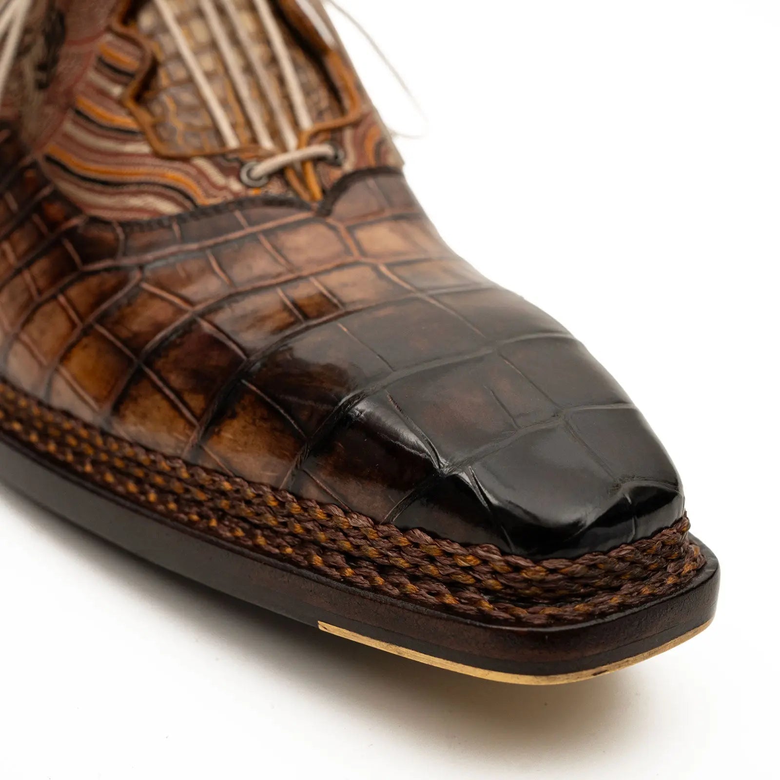 Croc & Jacquard Oxford