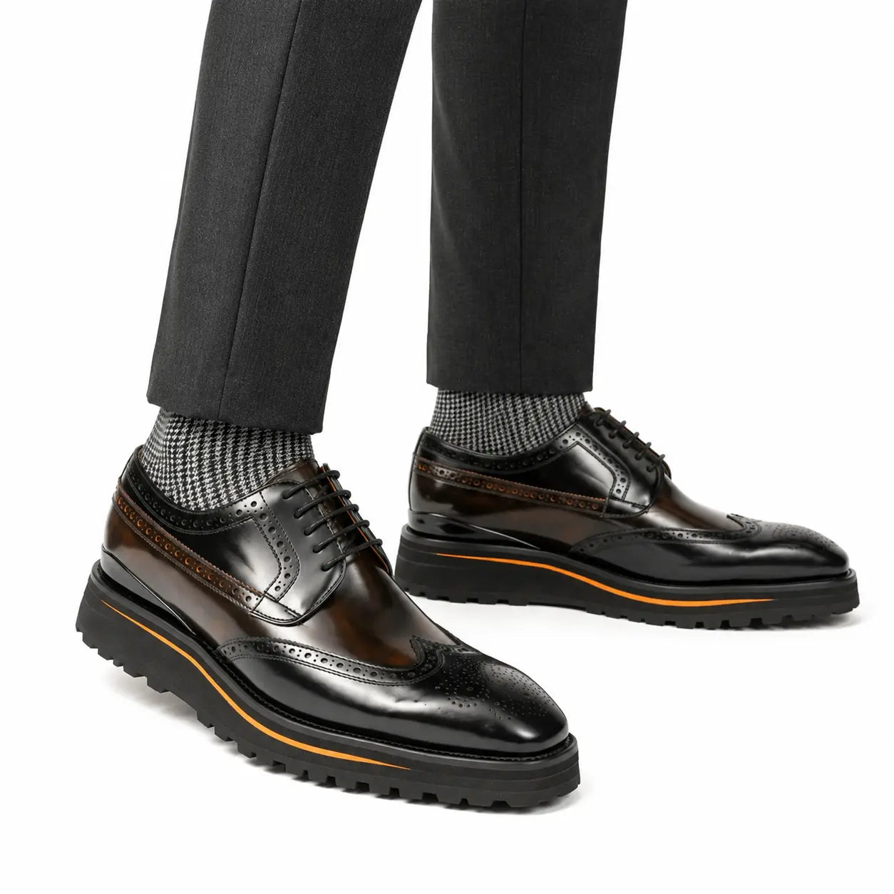 Antique Brown Wingtip Derby