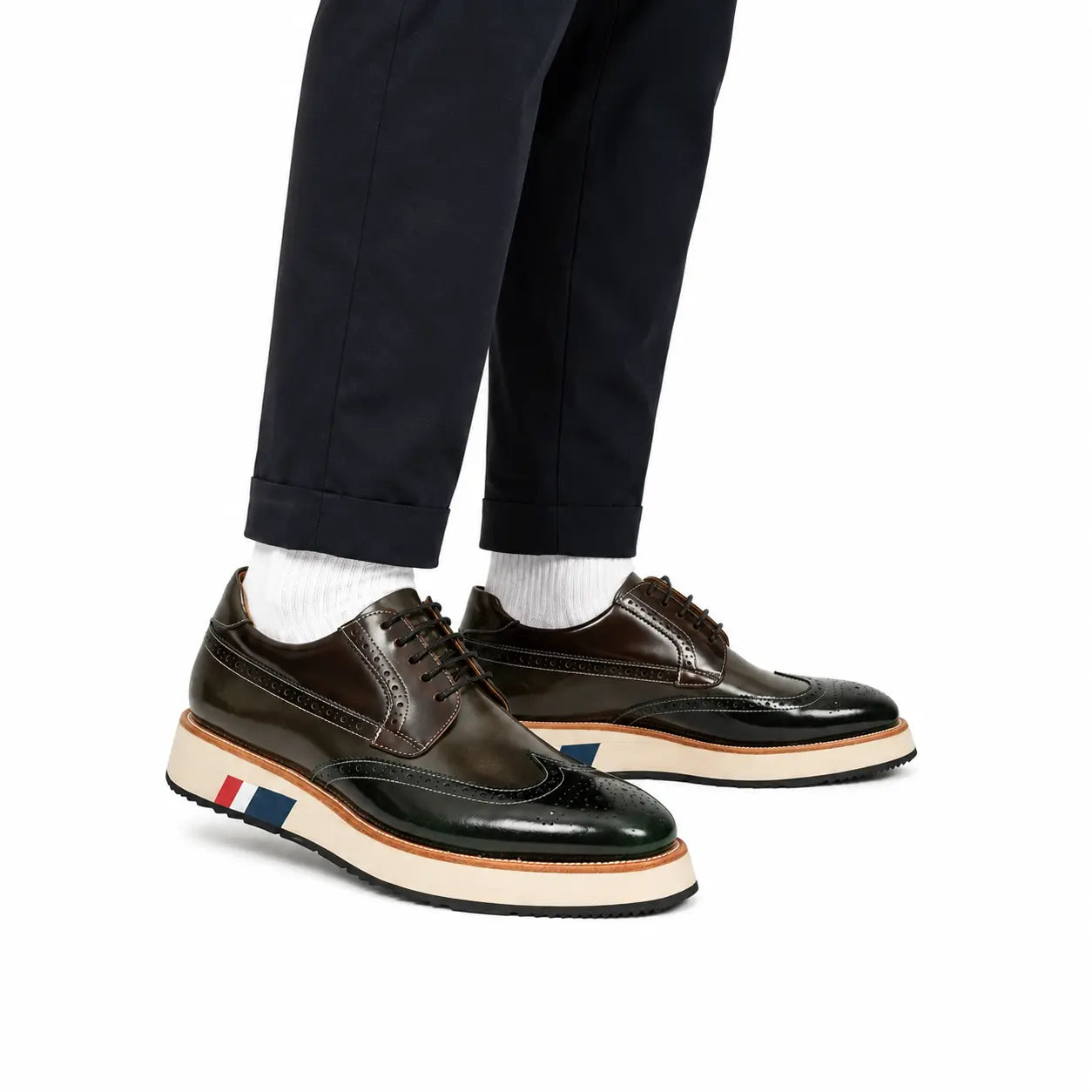 Antique Platform Wingtip Derby