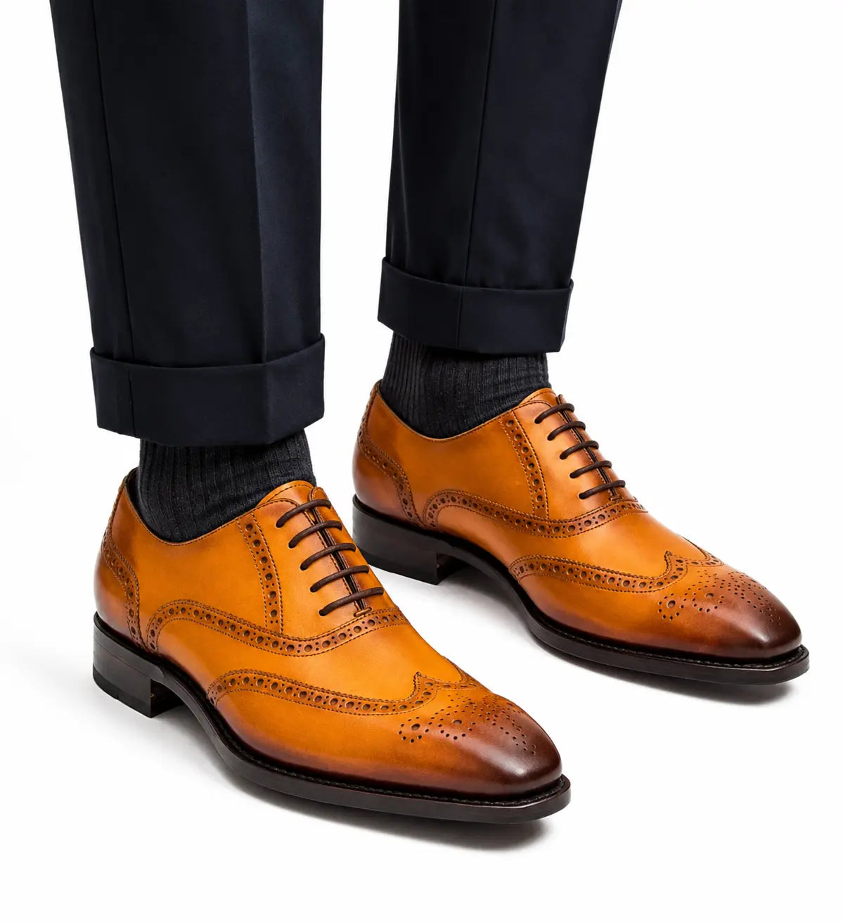 Antique Tan Brogue Oxford