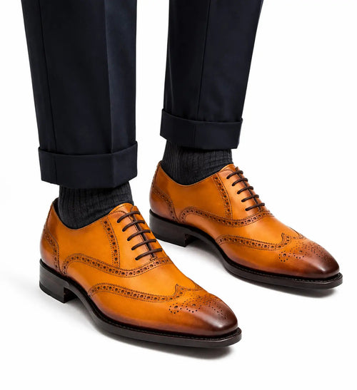 Antique Tan Brogue Oxford