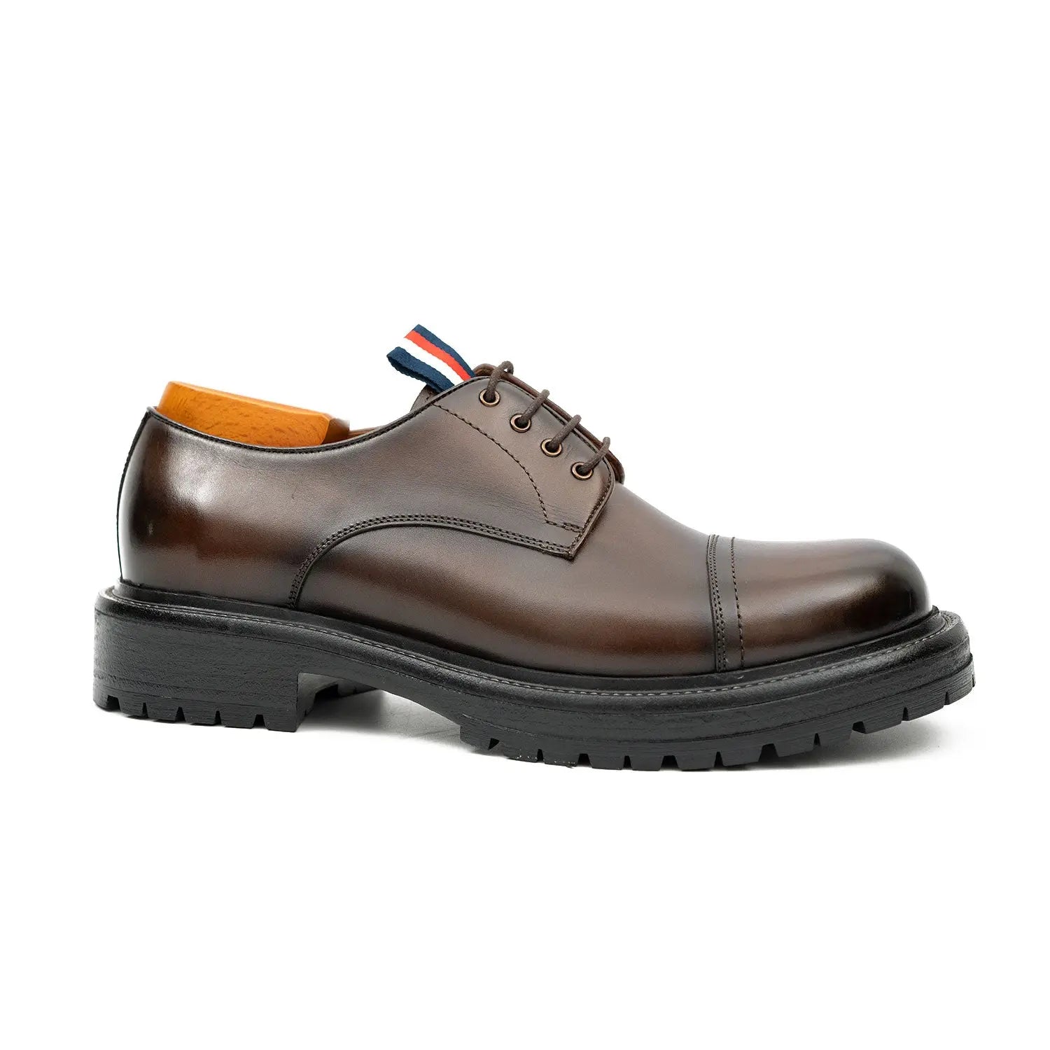 Classic Brown Cap-Toe Derby