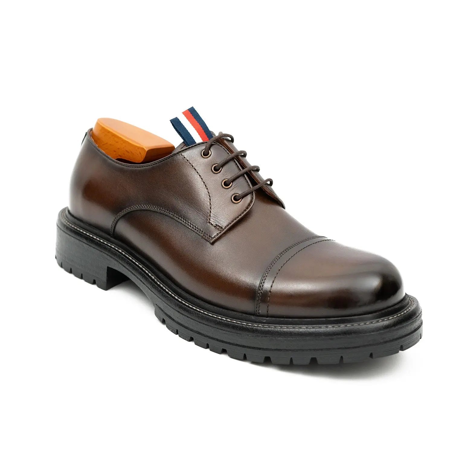 Classic Brown Cap-Toe Derby