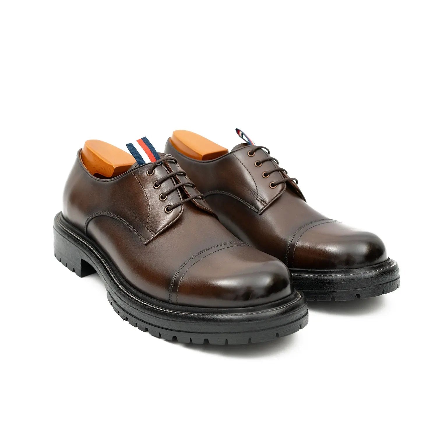 Classic Brown Cap-Toe Derby
