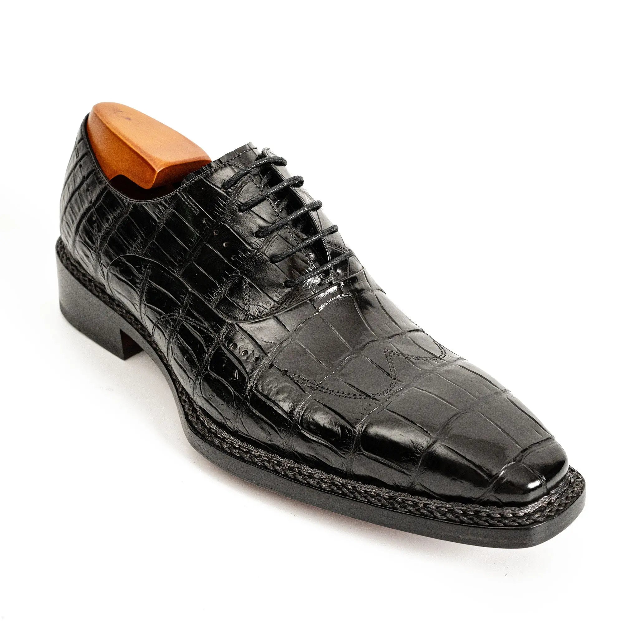 Black Crocodile Norwegian Oxford