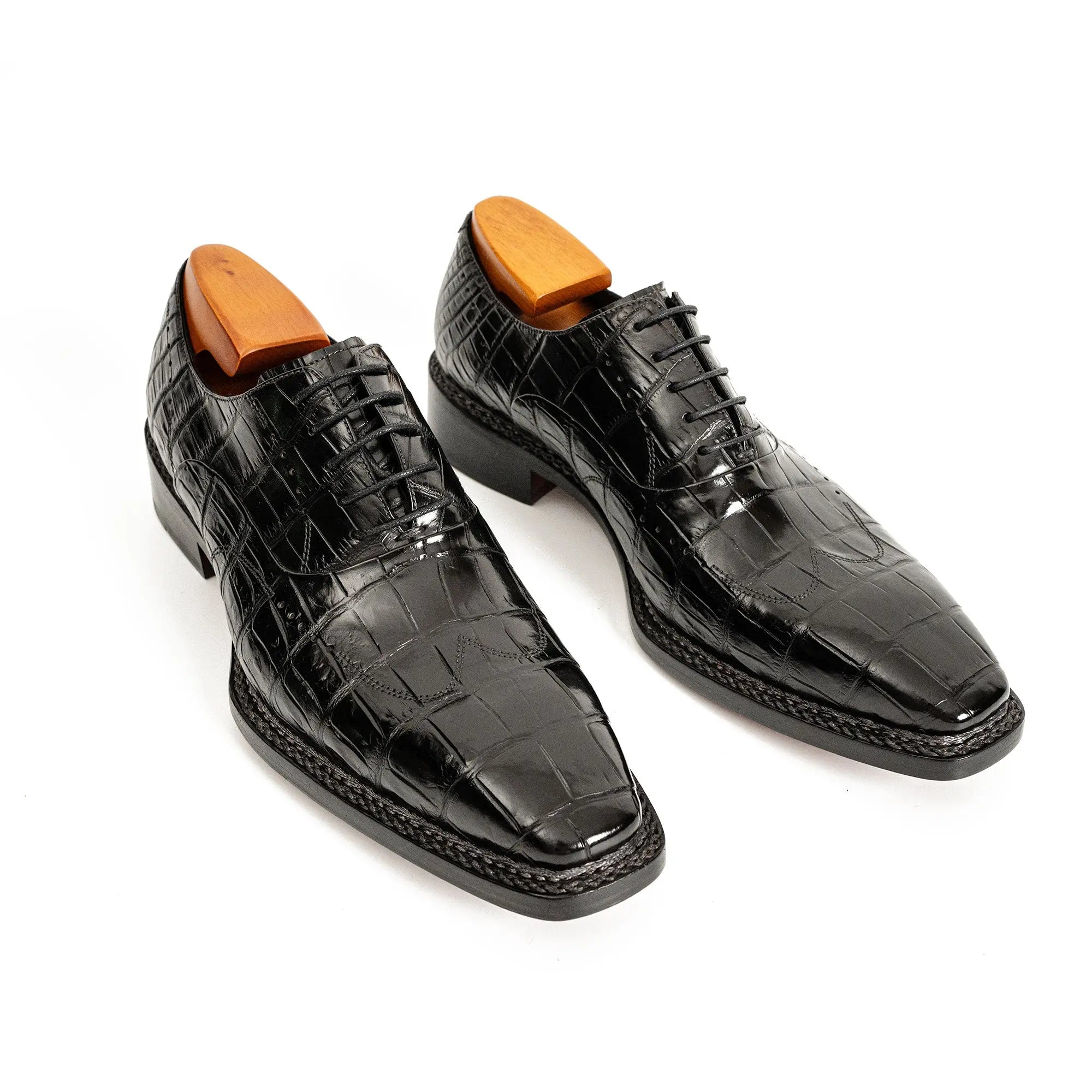 Black Crocodile Norwegian Oxford