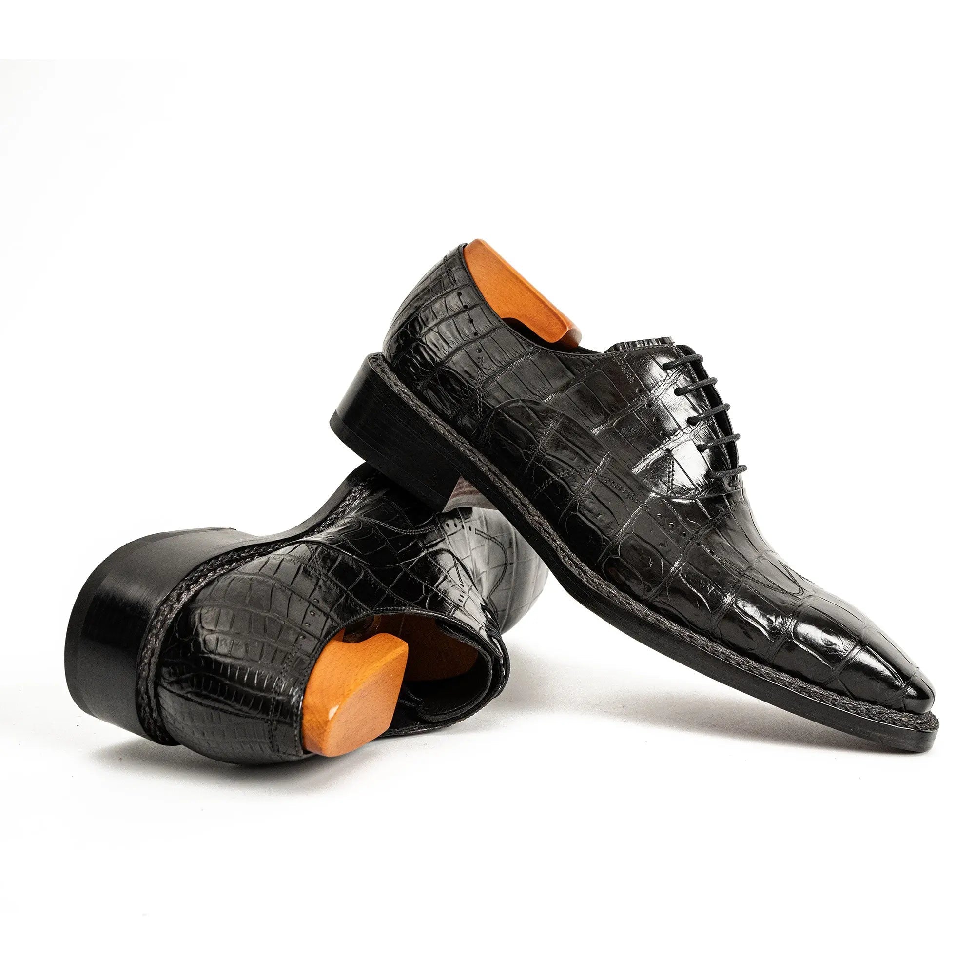 Black Crocodile Norwegian Oxford
