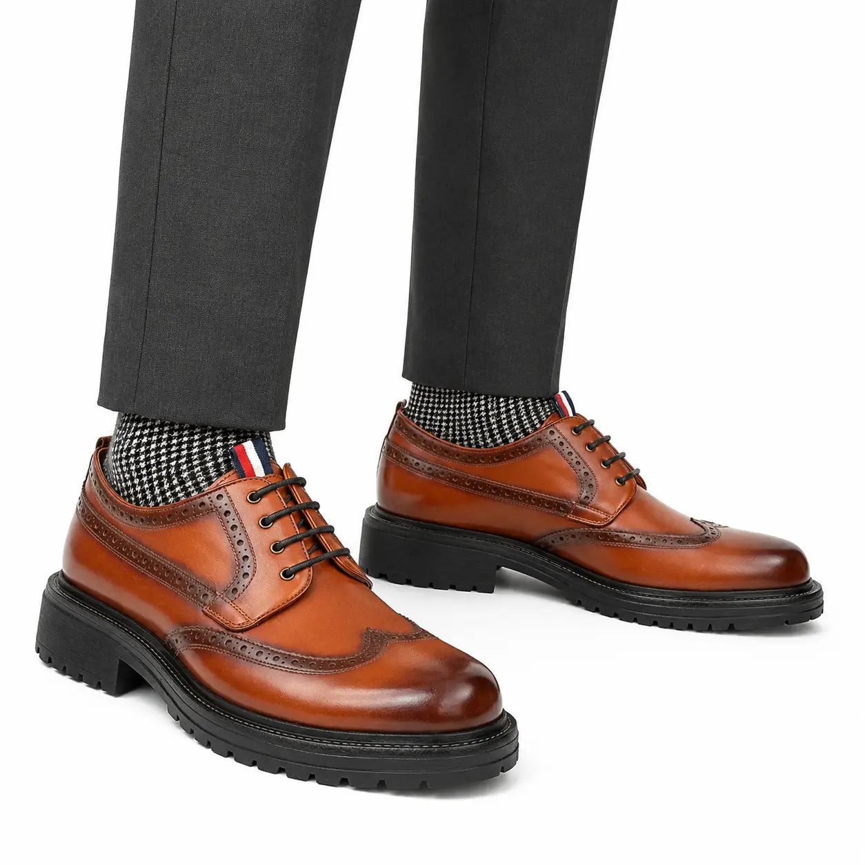 Black Calf Derby Shoes