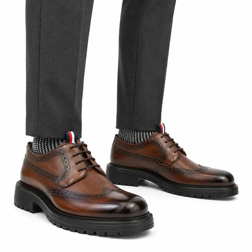 Black Calf Derby Shoes