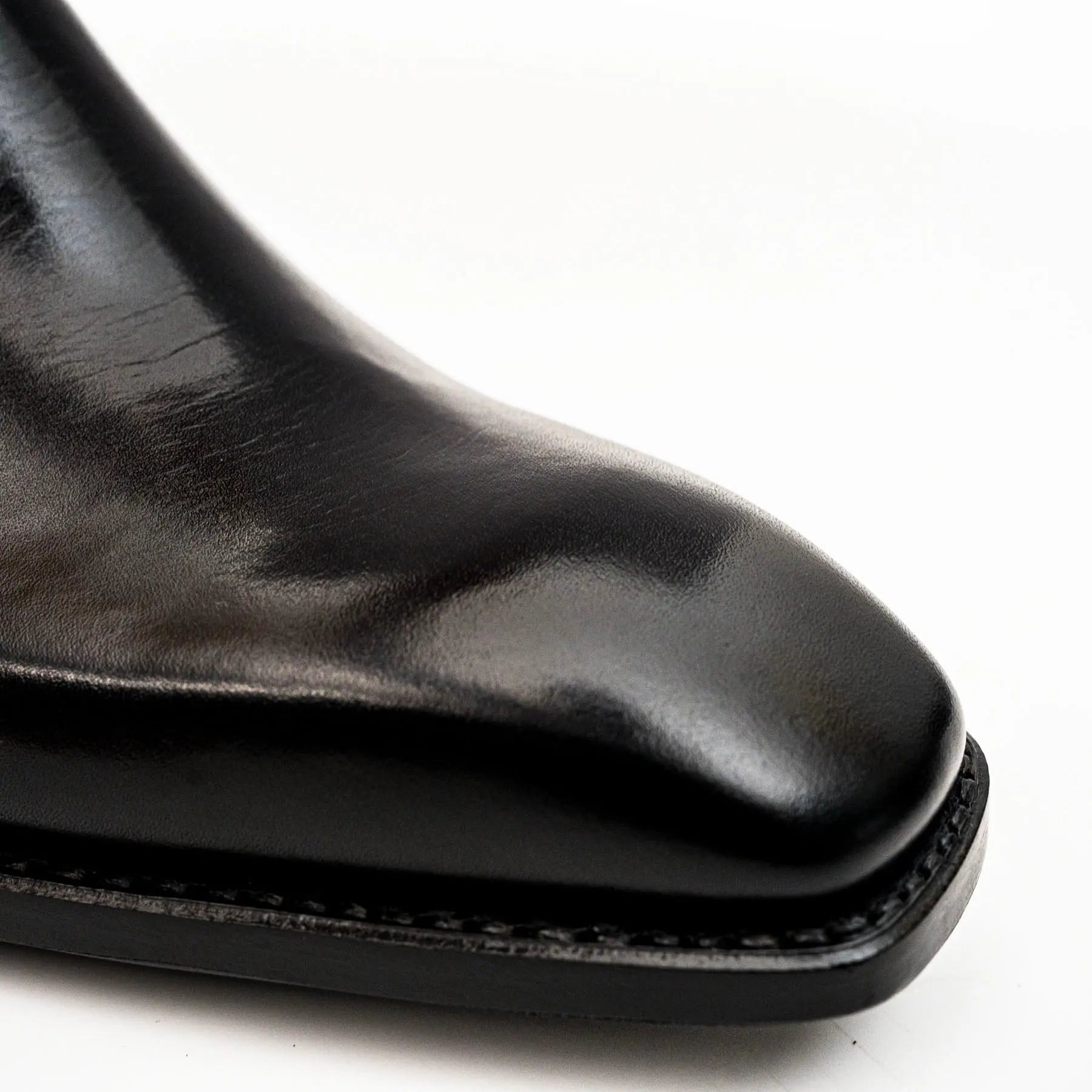 Black Calfskin Monk Strap Boot