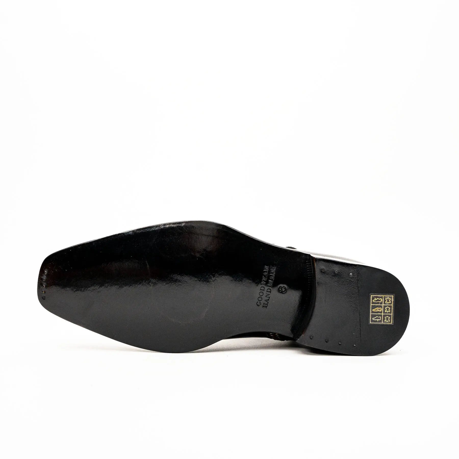 Black Calfskin Monk Strap Boot