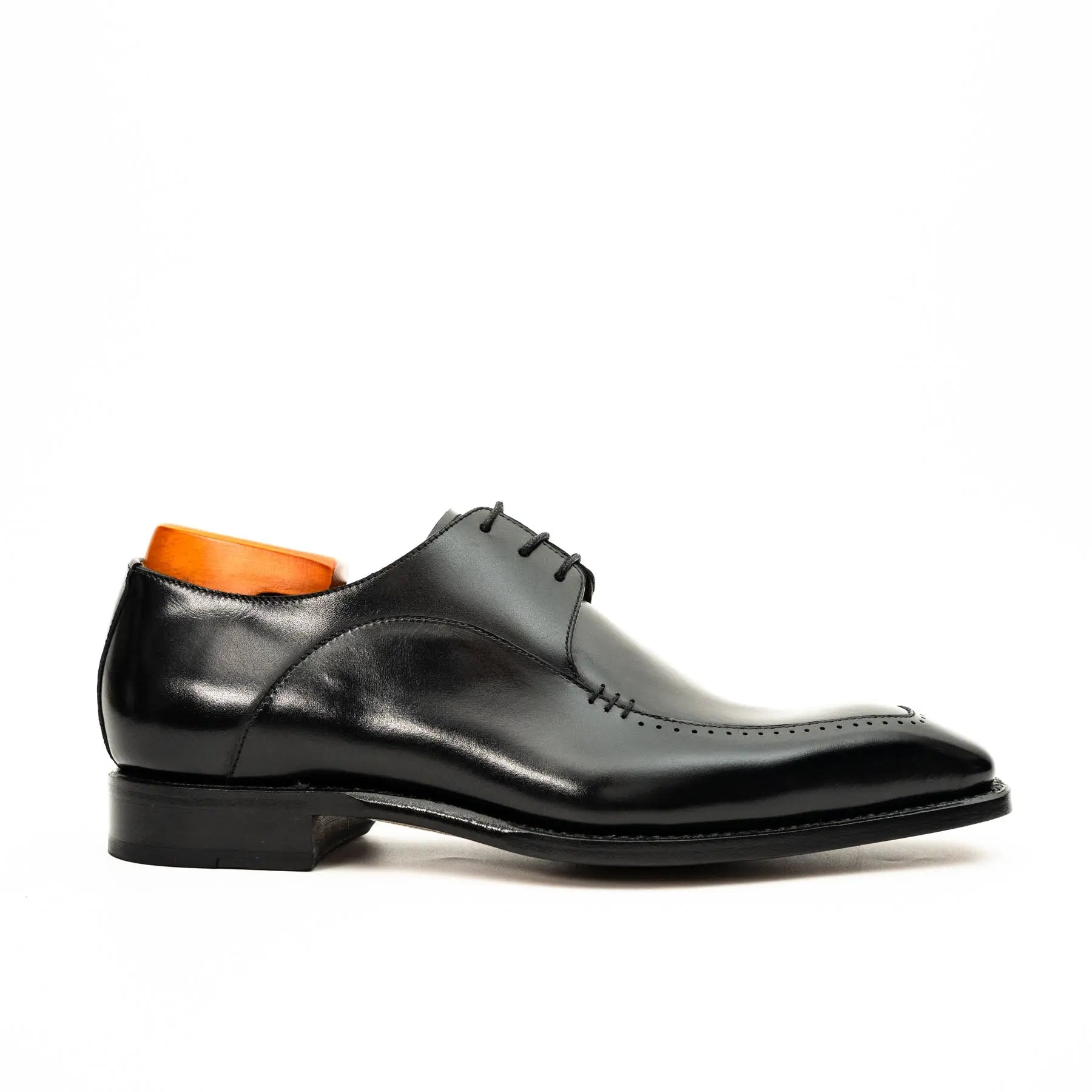Black Chiseled Goodyear Oxford Shoe