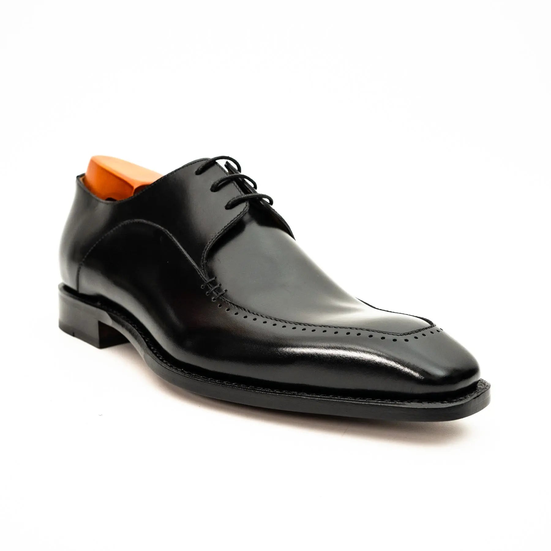 Black Chiseled Goodyear Oxford Shoe
