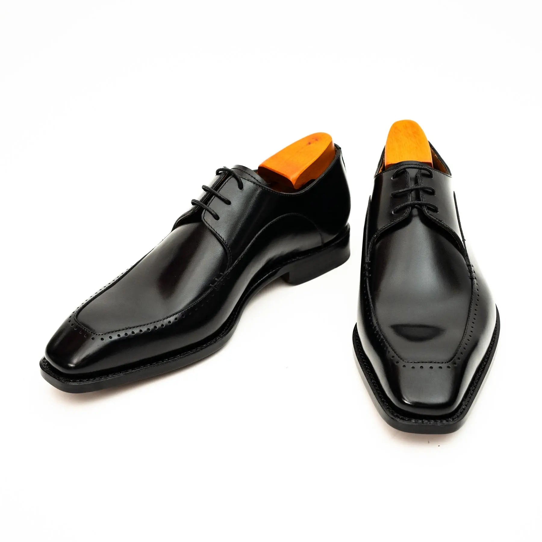 Black Chiseled Goodyear Oxford Shoe