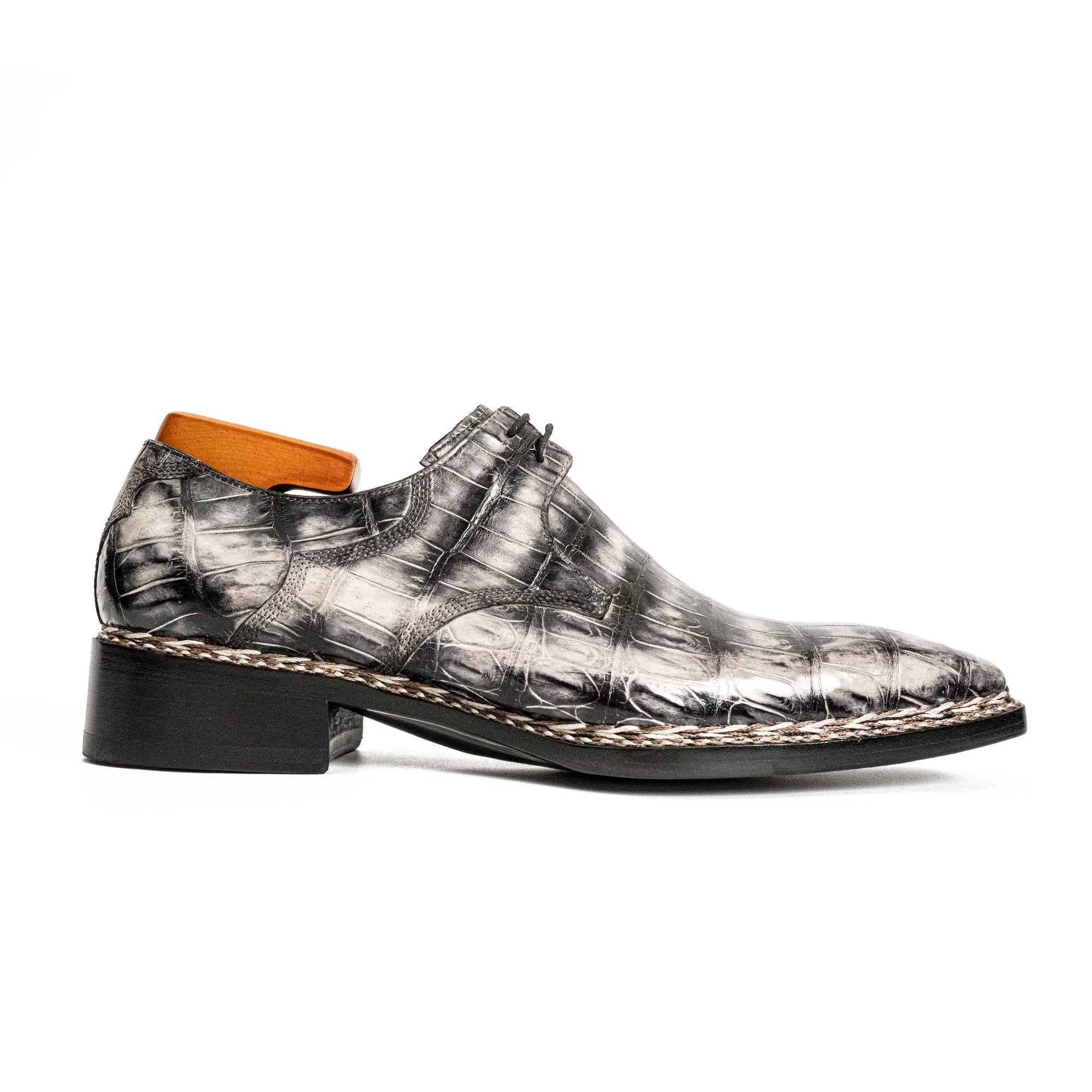 Silver Crocodile Norwegian Monk Shoe