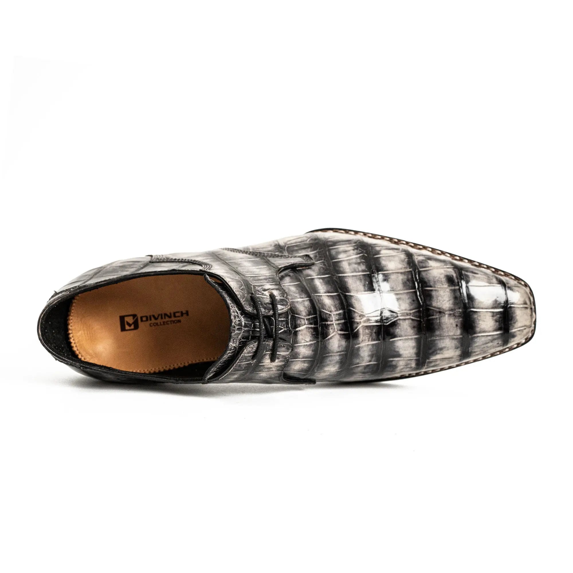 Silver Crocodile Norwegian Monk Shoe