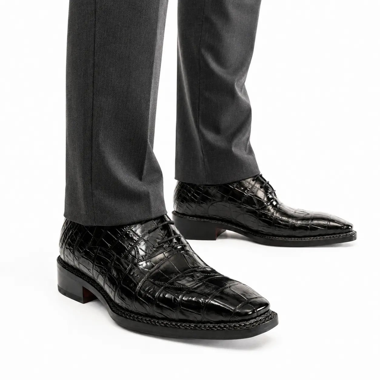 Black Crocodile Norwegian Oxford