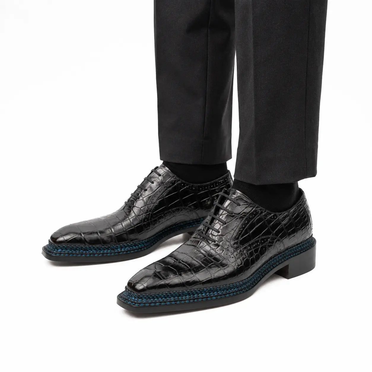 Black Crocodile Oxford